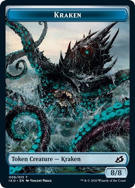 Image for Kraken // Elemental (010) Double-Sided Token (6 // 10) (Commander 2020) (C20) - Magic: The Gathering