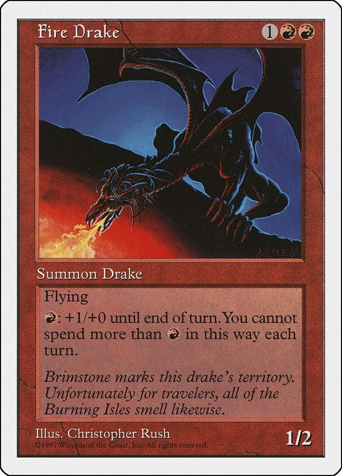 Image for Fire Drake (Fifth Edition) (5ED) - Magic: The Gathering