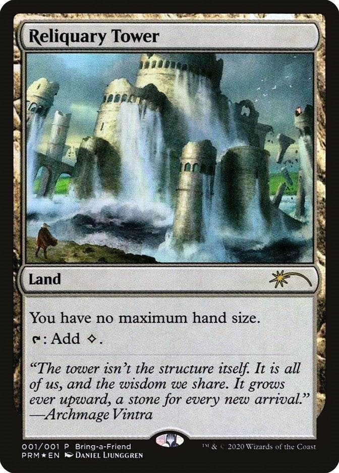 Image for Reliquary Tower (Bring a Friend Promo) (1) (Unique and Miscellaneous Promos) (UMP) - Magic: The Gathering
