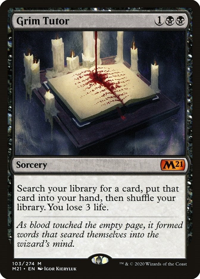 Image for Grim Tutor (103) (Core Set 2021) (M21) - Magic: The Gathering