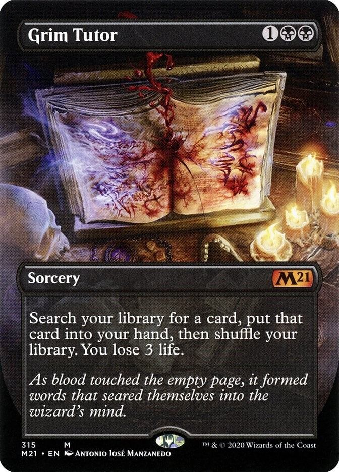Grim Tutor (Alternate Art) (315) (Core Set 2021)