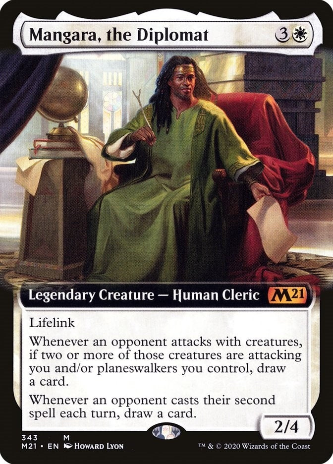 Mangara, the Diplomat (Extended Art) (343) (Core Set 2021)