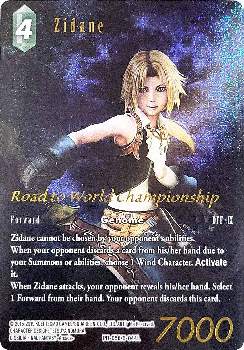 Image for Zidane (Road to World Championship) (PR-056/6-044L) (FF: Promo Cards) (PR) - Final Fantasy TCG