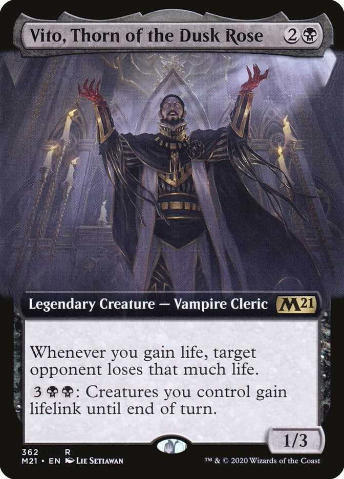 Vito, Thorn of the Dusk Rose (Extended Art) (362) (Core Set 2021)