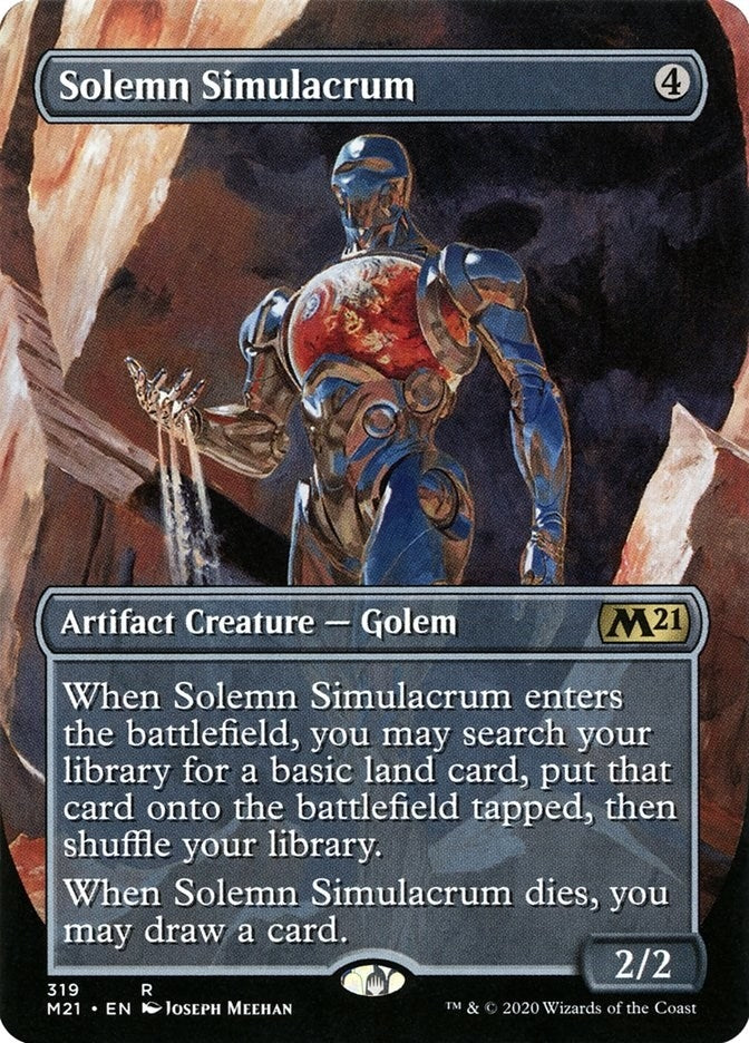 Solemn Simulacrum (Alternate Art) (319) (Core Set 2021)