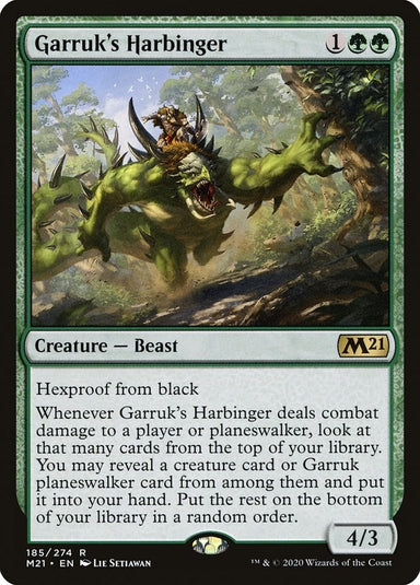 Image for Garruk's Harbinger (185) (M21) - Magic: The Gathering