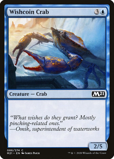 Image for Wishcoin Crab (86) (M21) - Magic: The Gathering