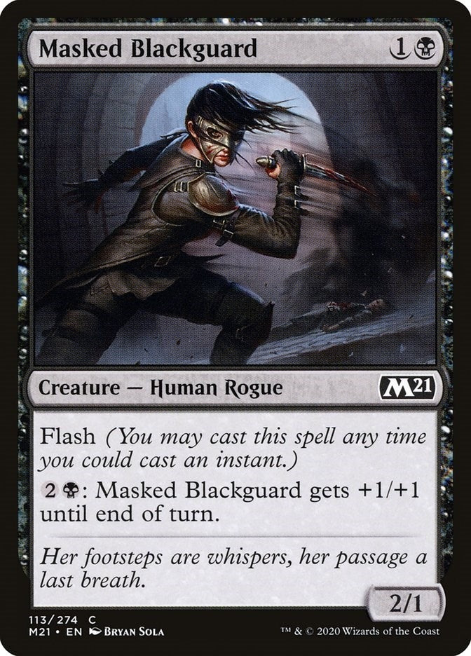 Image for Masked Blackguard (113) (Core Set 2021) (M21) - Magic: The Gathering
