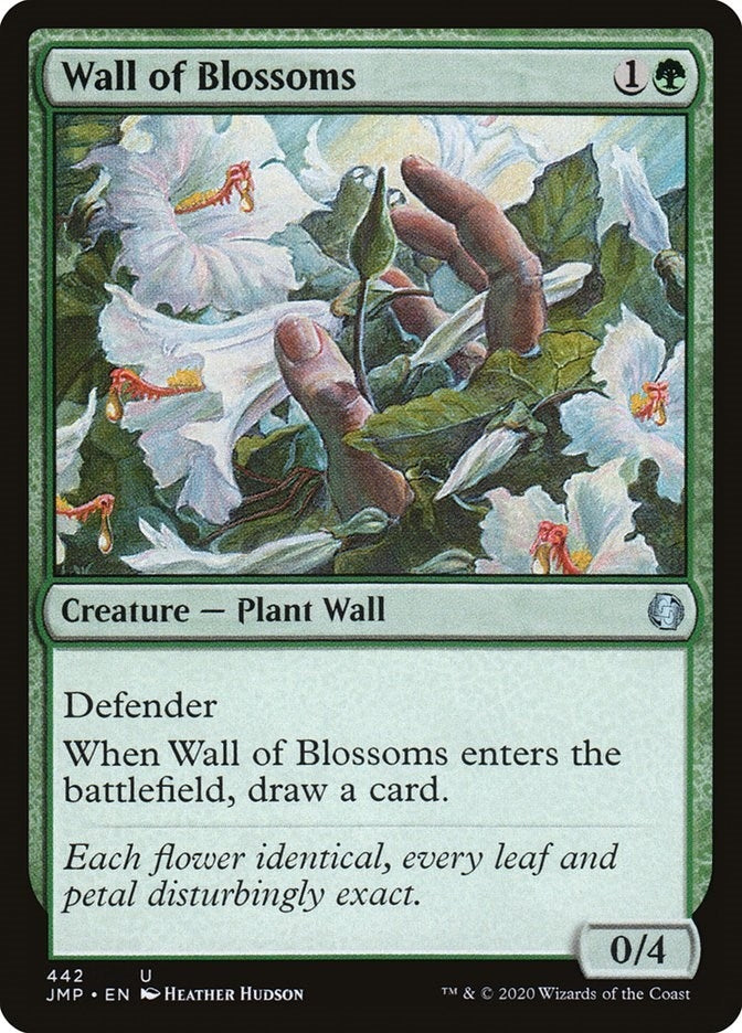 Image for Wall of Blossoms (442) (Jumpstart) (JMP) - Magic: The Gathering