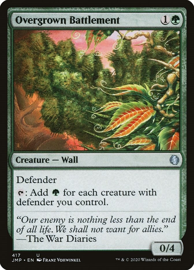 Image for Overgrown Battlement (417) (Jumpstart) (JMP) - Magic: The Gathering