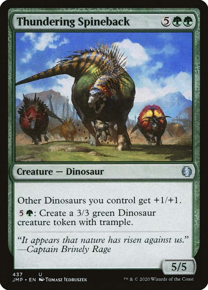 Image for Thundering Spineback (437) (Jumpstart) (JMP) - Magic: The Gathering