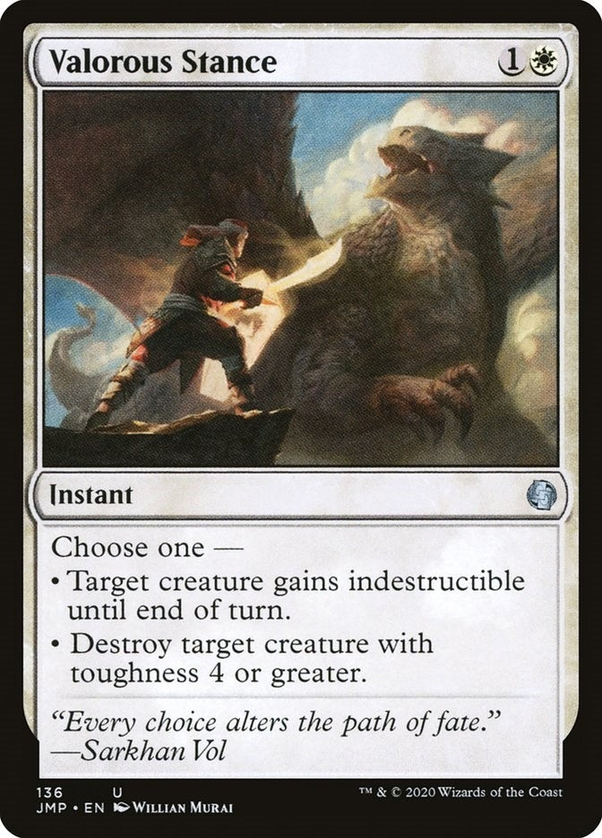 Image for Valorous Stance (136) (Jumpstart) (JMP) - Magic: The Gathering