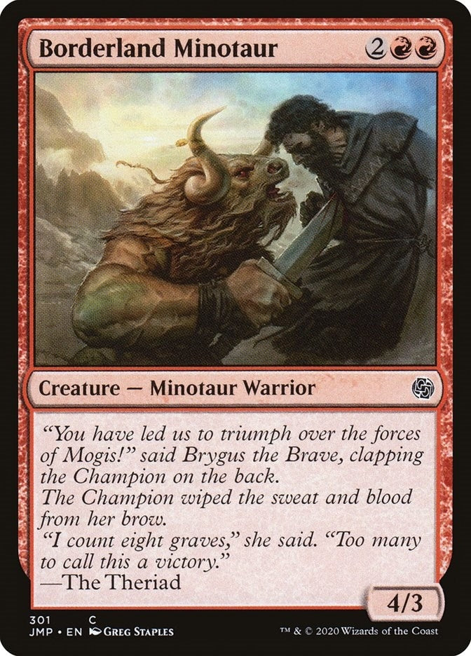Image for Borderland Minotaur (301) (Jumpstart) (JMP) - Magic: The Gathering