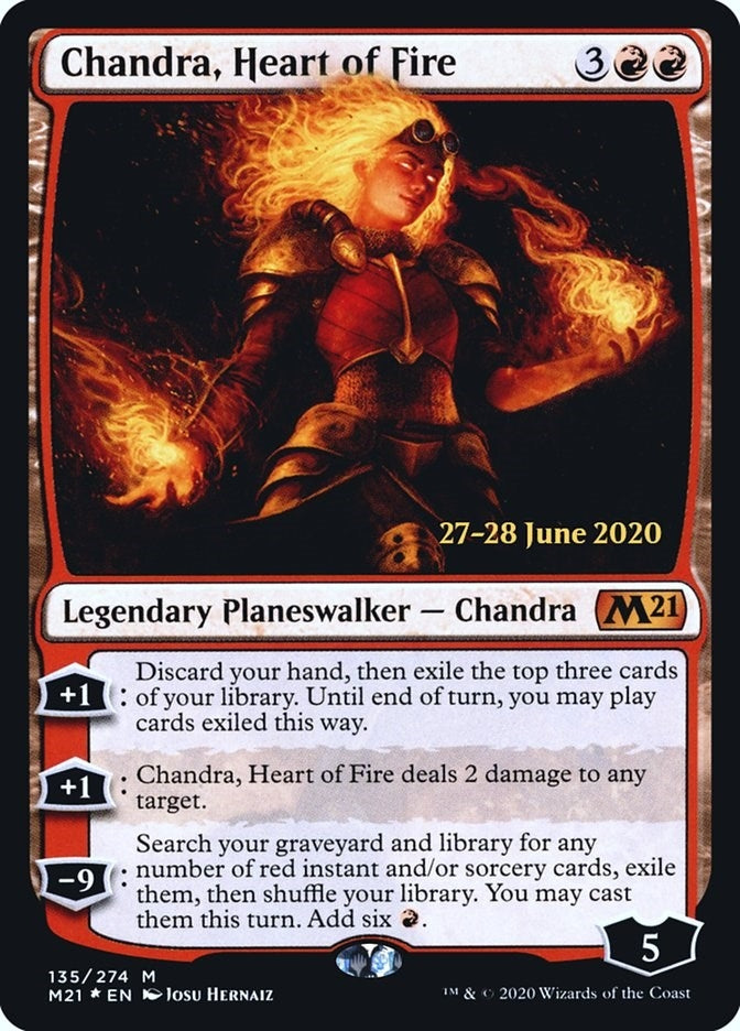 Image for Chandra, Heart of Fire (135) (Prerelease Cards) (PRE) - Magic: The Gathering