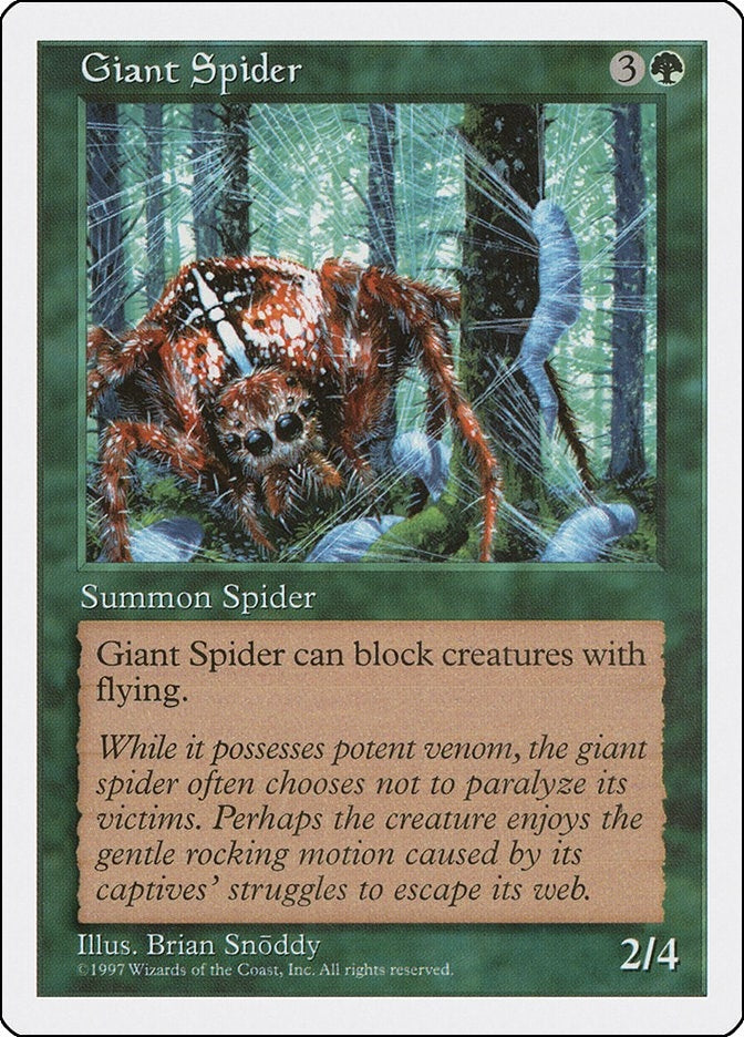 Image for Giant Spider (Fifth Edition) (5ED) - Magic: The Gathering