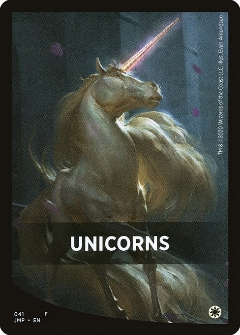Image for Unicorns Theme Card (41) (Jumpstart) (JMP) - Magic: The Gathering