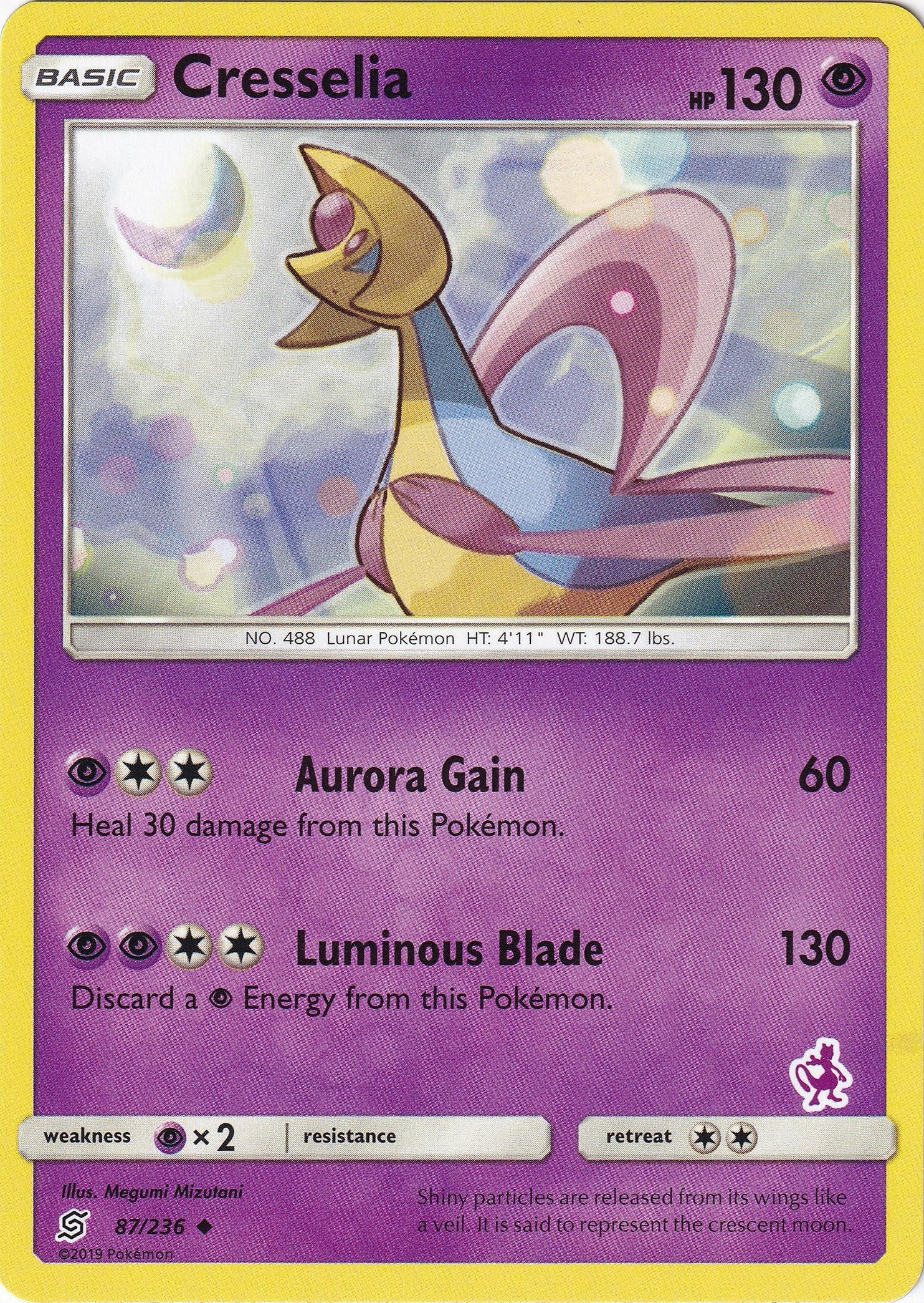 Cresselia - 87/236 (Mewtwo Stamped) (087/236) (Battle Academy)