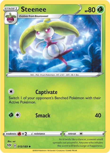 Steenee (015/189) (SWSH03: Darkness Ablaze)