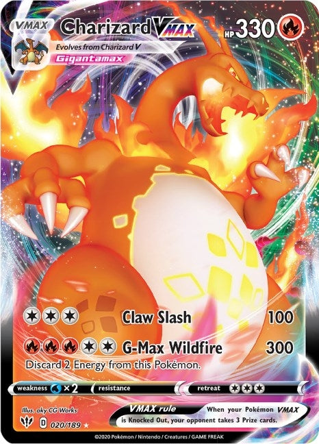 Image for Charizard VMAX (020/189) (SWSH03) - Pokemon