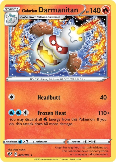 Galarian Darmanitan (28) (028/189) (SWSH03: Darkness Ablaze)