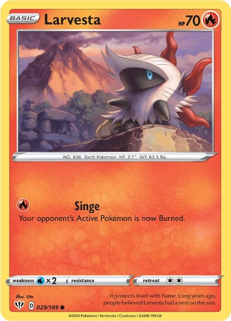 Larvesta (029/189) (SWSH03: Darkness Ablaze)