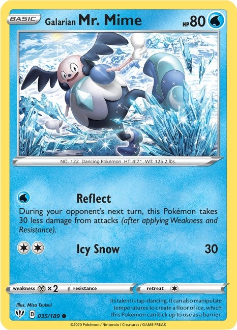 Galarian Mr. Mime (035/189) (SWSH03: Darkness Ablaze)