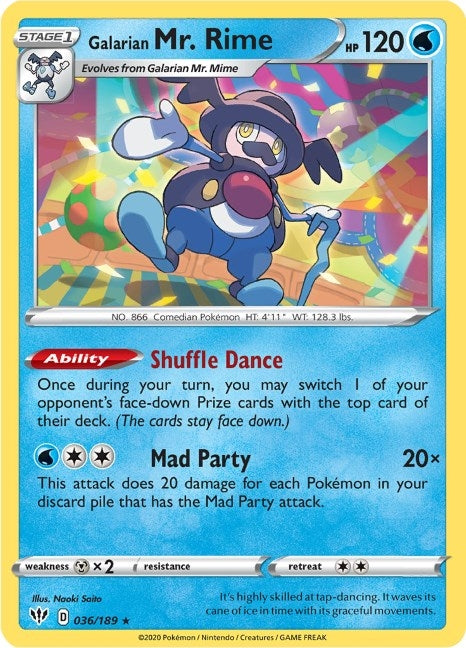 Galarian Mr. Rime (036/189) (SWSH03: Darkness Ablaze)