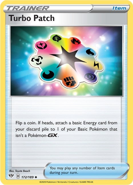 Turbo Patch (172/189) (SWSH03: Darkness Ablaze)