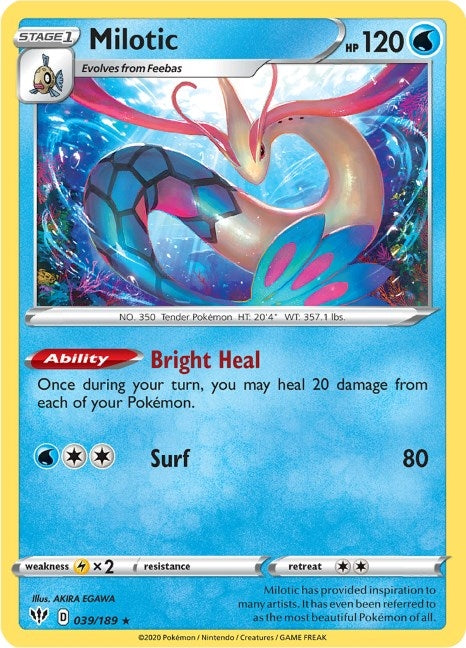 Milotic (039/189) (SWSH03: Darkness Ablaze)