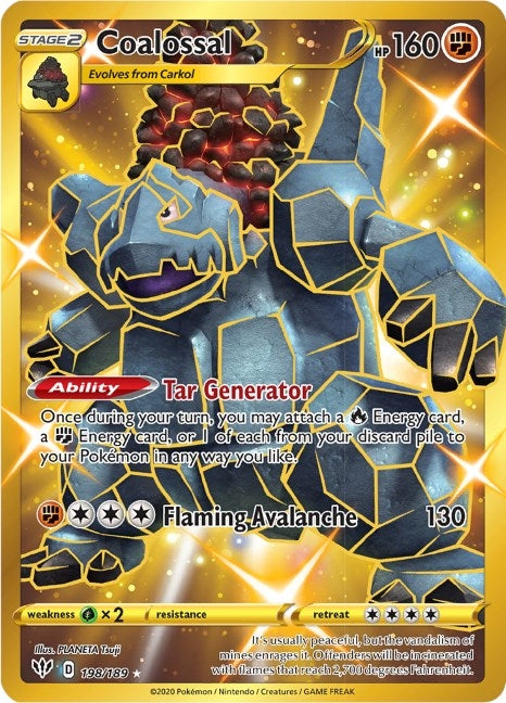 Coalossal (Secret) (198/189) (SWSH03: Darkness Ablaze)