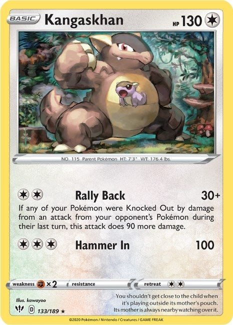 Kangaskhan (133/189) (SWSH03: Darkness Ablaze)