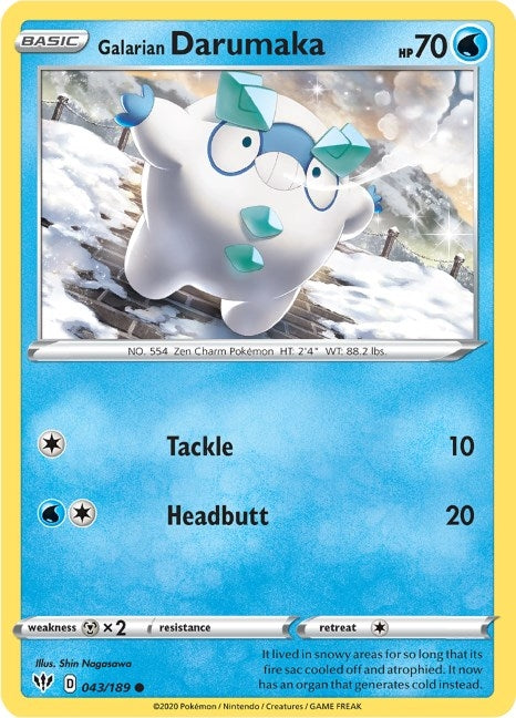 Galarian Darumaka (043/189) (SWSH03: Darkness Ablaze)