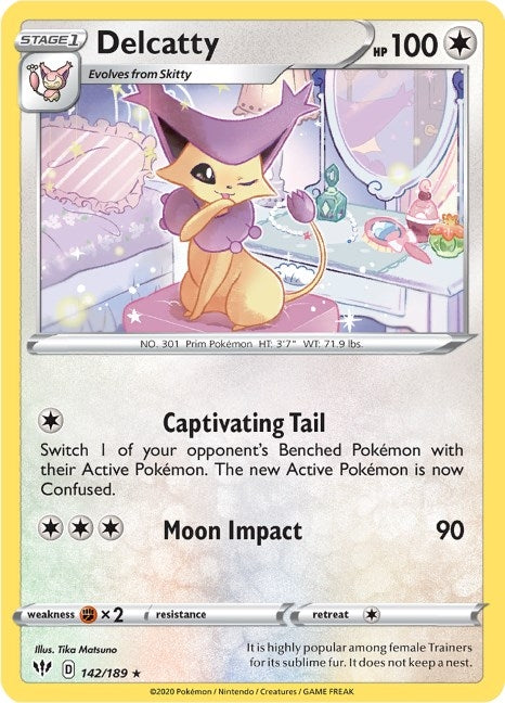 Delcatty (142/189) (SWSH03: Darkness Ablaze)