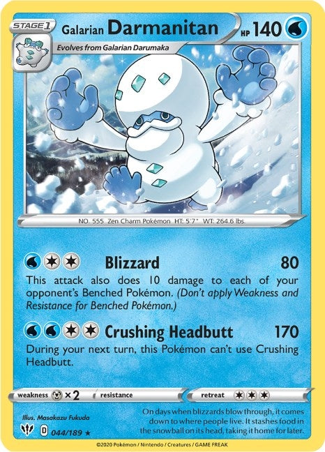 Galarian Darmanitan (44) (044/189) (SWSH03: Darkness Ablaze)