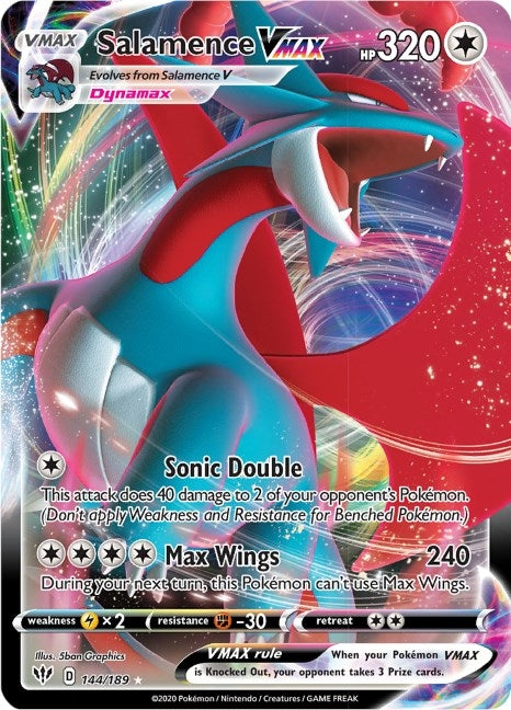 Image for Salamence VMAX (144/189) (SWSH03) - Pokemon