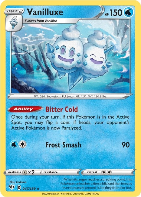 Vanilluxe (047/189) (SWSH03: Darkness Ablaze)