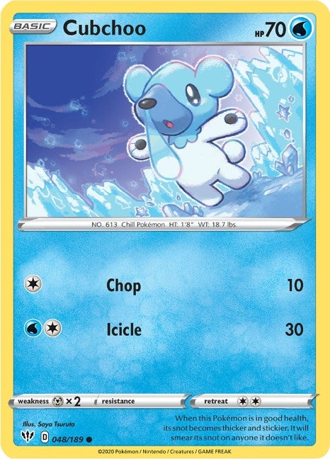 Cubchoo (048/189) (SWSH03: Darkness Ablaze)
