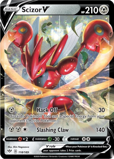 Image for Scizor V (118/189) (SWSH03) - Pokemon