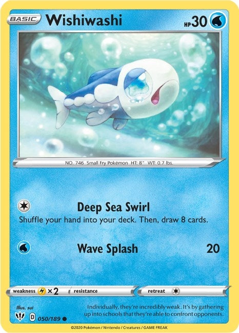 Wishiwashi (050/189) (SWSH03: Darkness Ablaze)