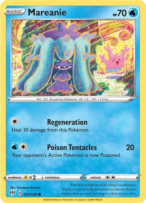 Mareanie (051/189) (SWSH03: Darkness Ablaze)