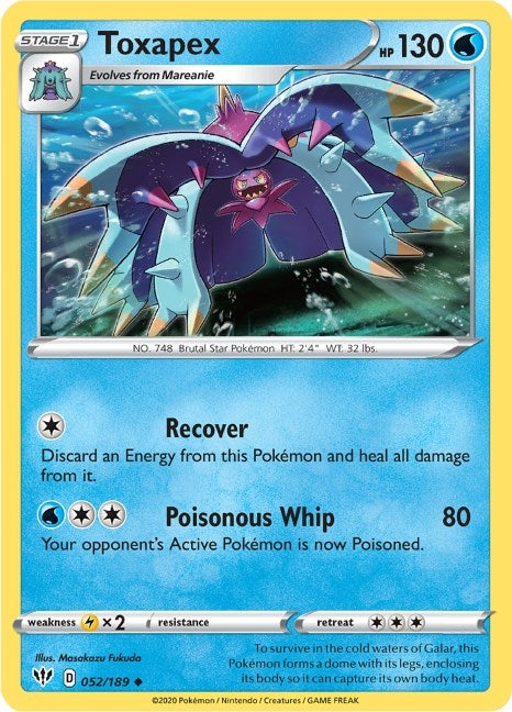 Toxapex (052/189) (SWSH03: Darkness Ablaze)