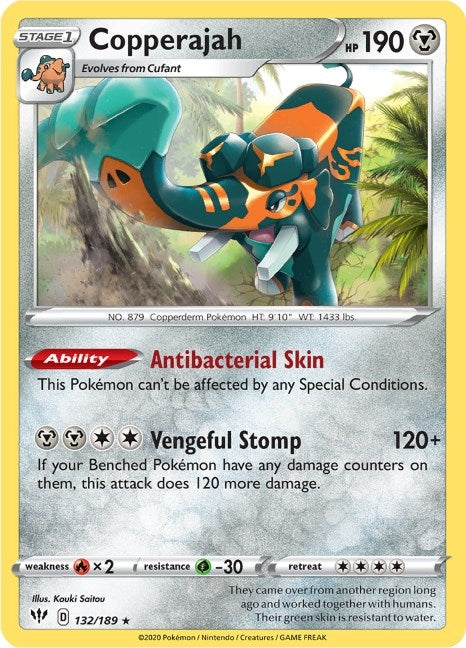 Copperajah (132/189) (SWSH03: Darkness Ablaze)