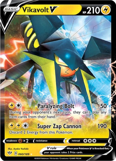 Image for Vikavolt V (060/189) (SWSH03) - Pokemon