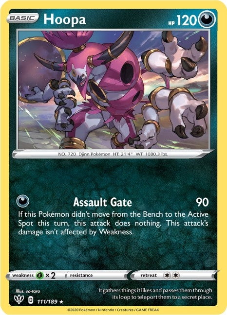 Hoopa (111/189) (SWSH03: Darkness Ablaze)