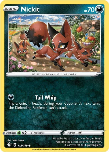 Nickit (112/189) (SWSH03: Darkness Ablaze)