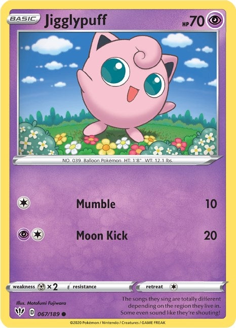 Jigglypuff (067/189) (SWSH03: Darkness Ablaze)