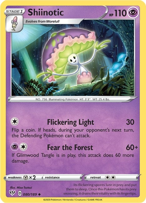 Shiinotic (080/189) (SWSH03: Darkness Ablaze)
