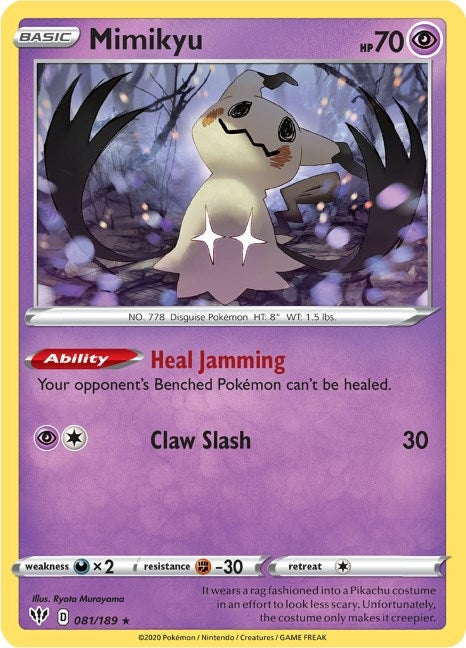 Mimikyu (081/189) (SWSH03: Darkness Ablaze)