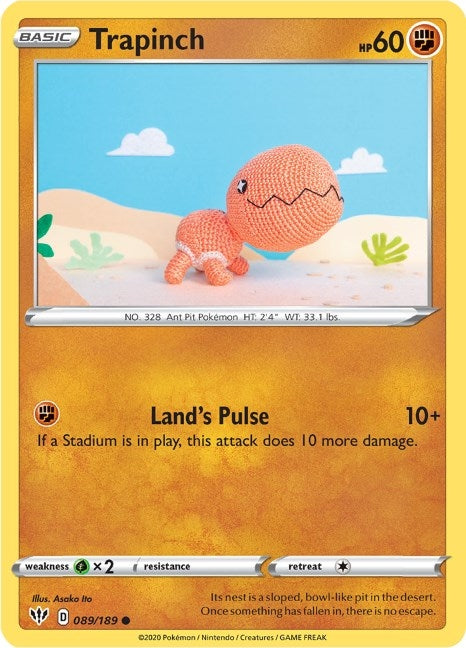 Trapinch (089/189) (SWSH03: Darkness Ablaze)