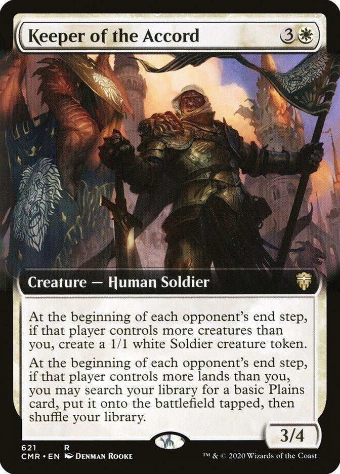 Image for Keeper of the Accord (Extended Art) (621) (Commander Legends) (CMR) - Magic: The Gathering